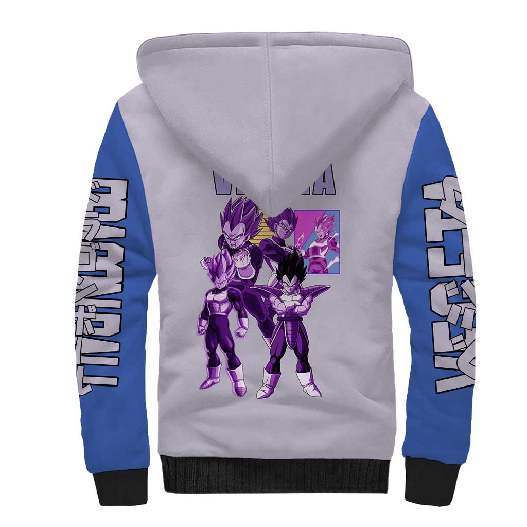 Vegeta Dragon Ball Z Sherpa Hoodie Anime Style