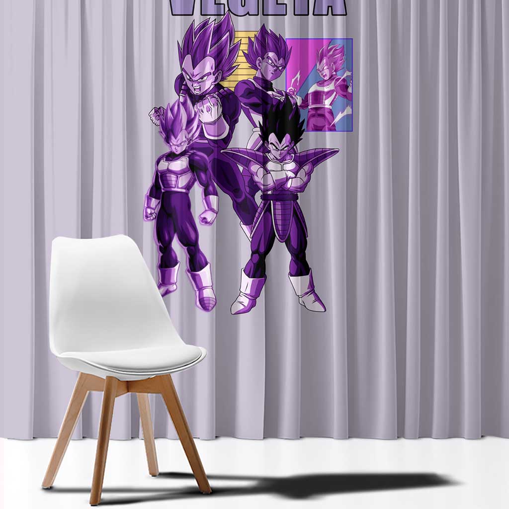 Vegeta Dragon Ball Z Window Curtain Anime Style