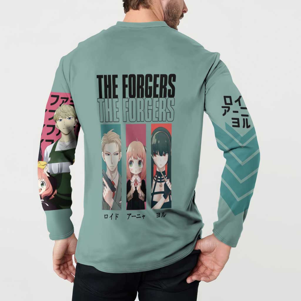 Forgers Spy x Family Button Sweatshirt Anime Style