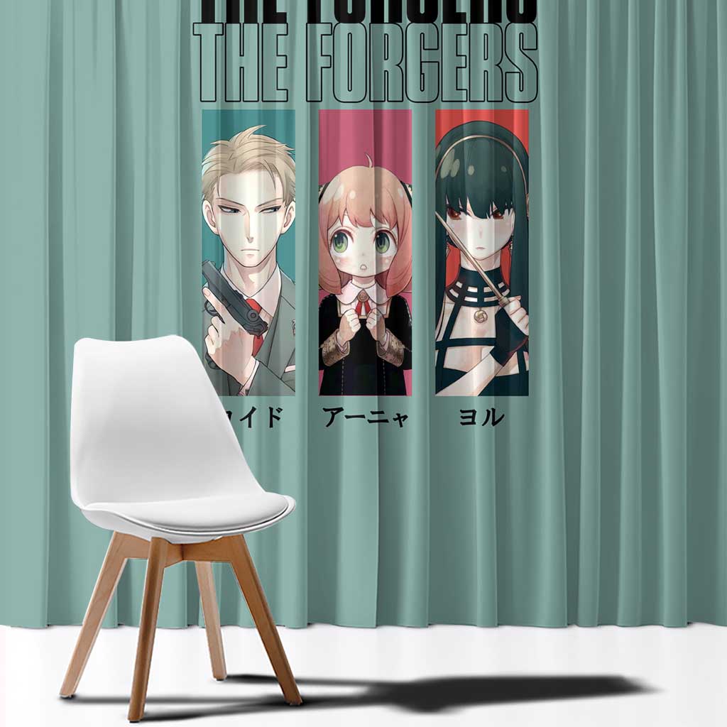 Forgers Spy x Family Window Curtain Anime Style