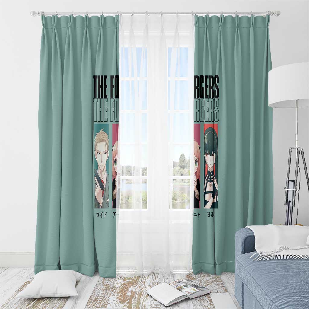 Forgers Spy x Family Window Curtain Anime Style