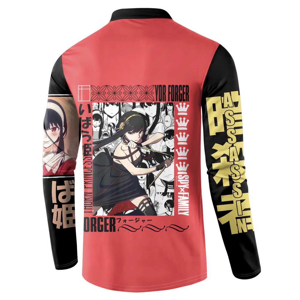Yor Forger Spy x Family Button Sweatshirt Anime Style