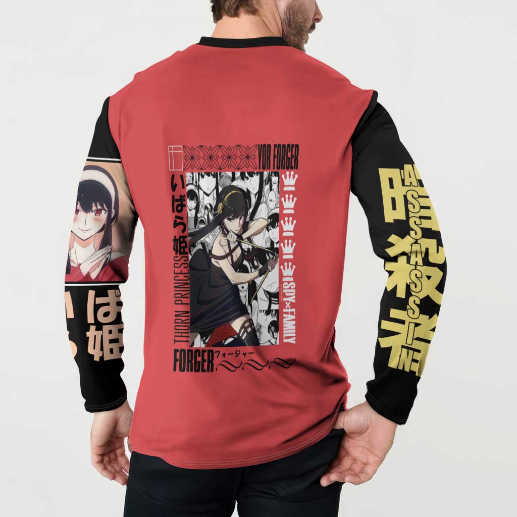 Yor Forger Spy x Family Button Sweatshirt Anime Style