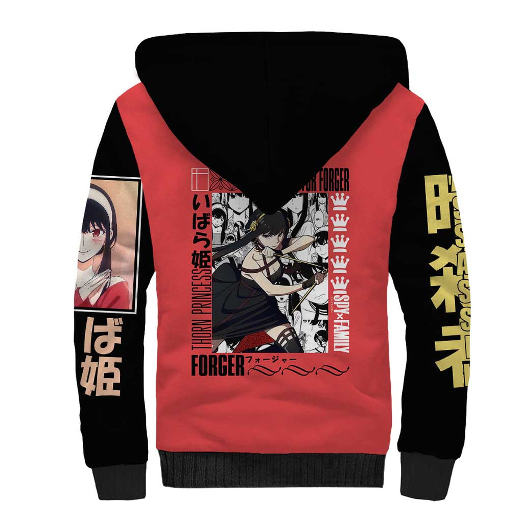 Yor Forger Spy x Family Sherpa Hoodie Anime Style