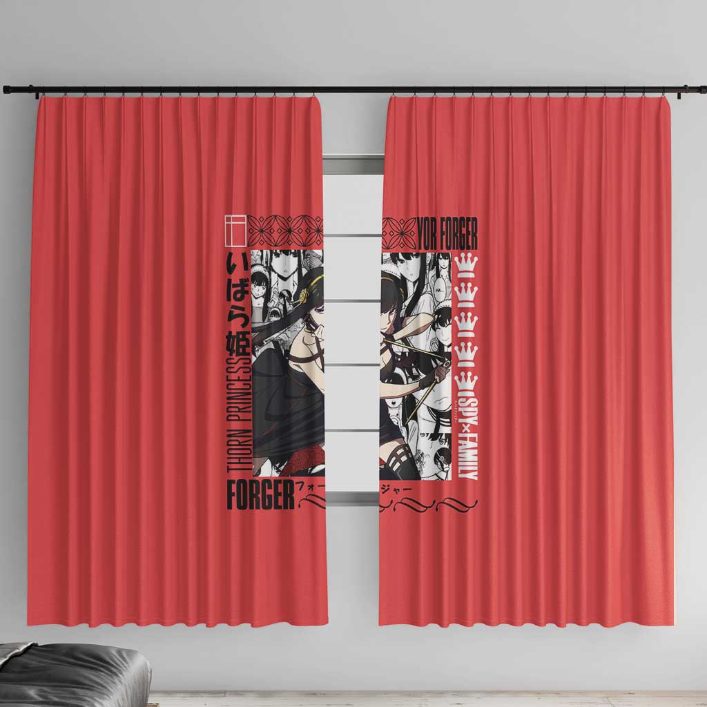 Yor Forger Spy x Family Window Curtain Anime Style