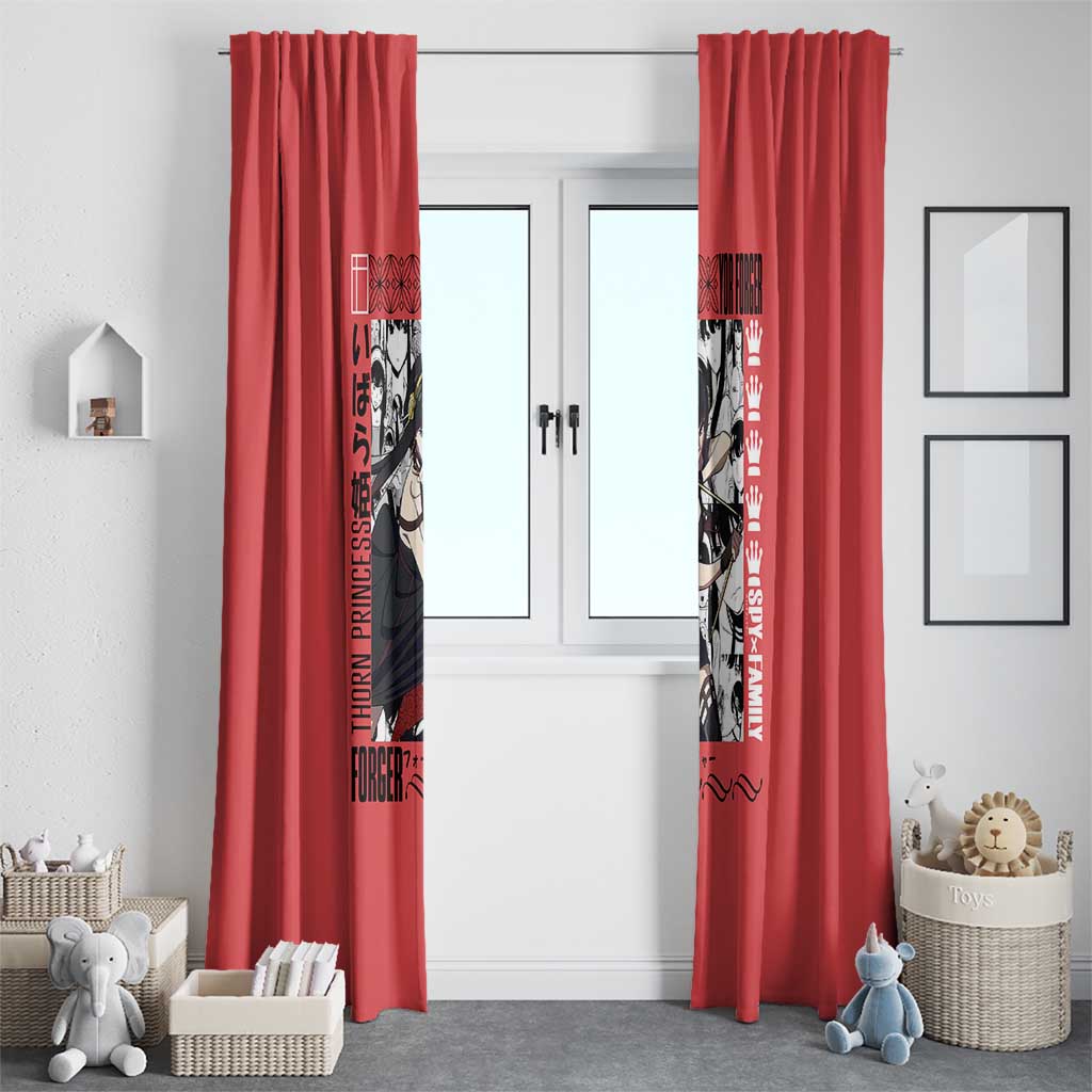 Yor Forger Spy x Family Window Curtain Anime Style