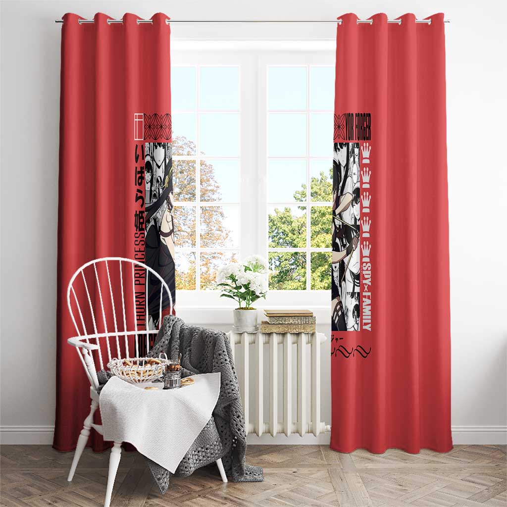Yor Forger Spy x Family Window Curtain Anime Style