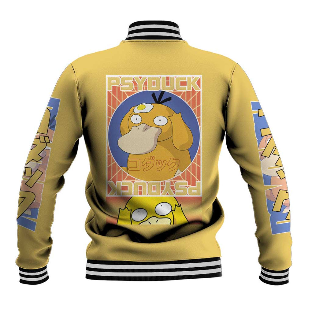 Cute Psyduck Poke Baseball Jacket Anime Style