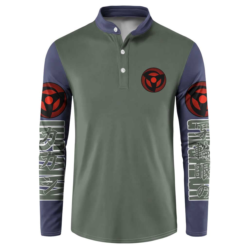 Hatake Kakashi Naruto Shippuden Button Sweatshirt Anime Style