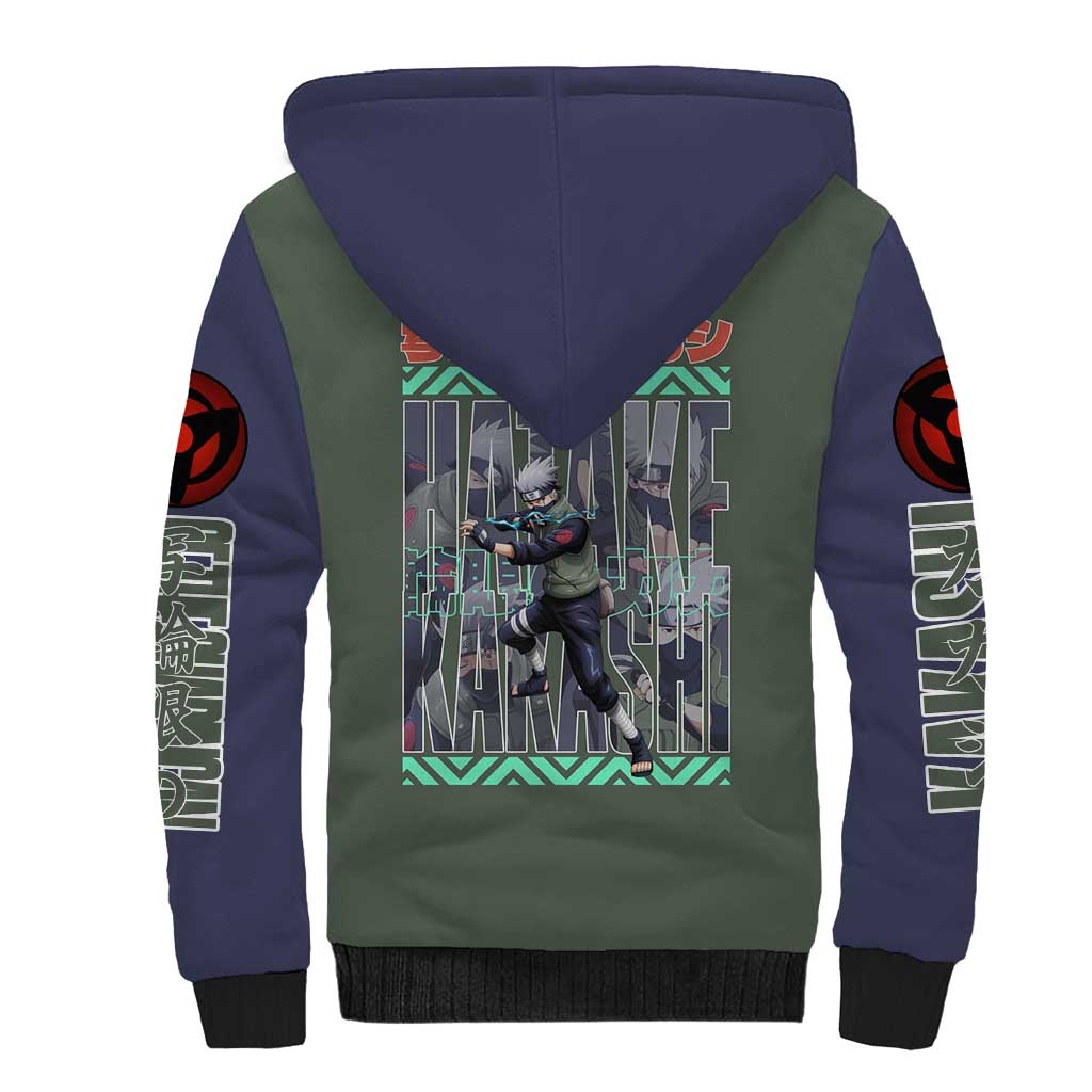 Hatake Kakashi Naruto Shippuden Sherpa Hoodie Anime Style