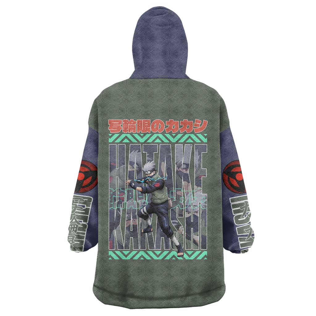 Hatake Kakashi Naruto Shippuden Wearable Blanket Hoodie Anime Style