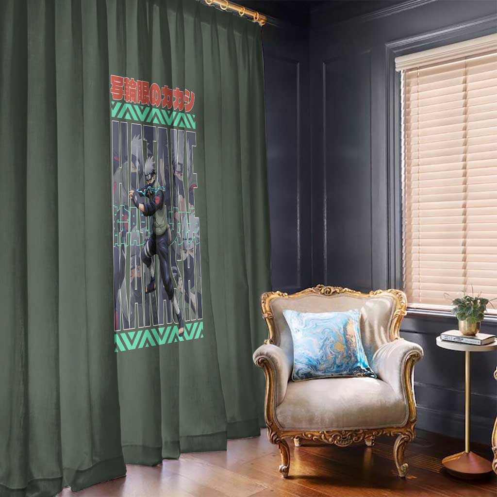 Hatake Kakashi Naruto Shippuden Window Curtain Anime Style