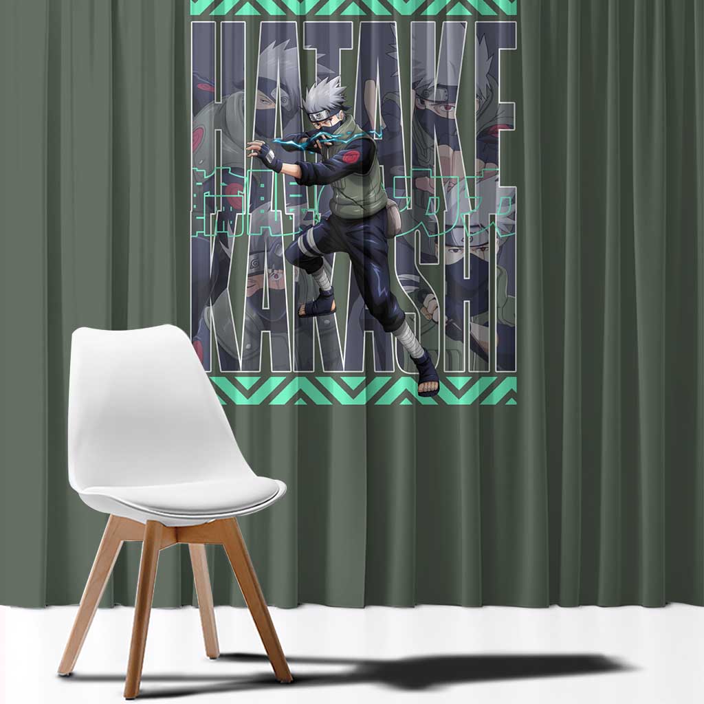 Hatake Kakashi Naruto Shippuden Window Curtain Anime Style