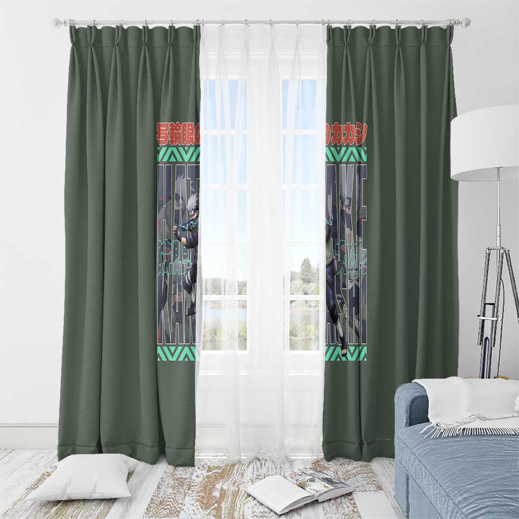 Hatake Kakashi Naruto Shippuden Window Curtain Anime Style