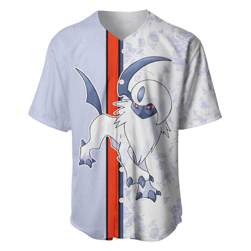 Absol Baseball Jersey with Dark Type and Sharp Elegant Design - The Mazicc