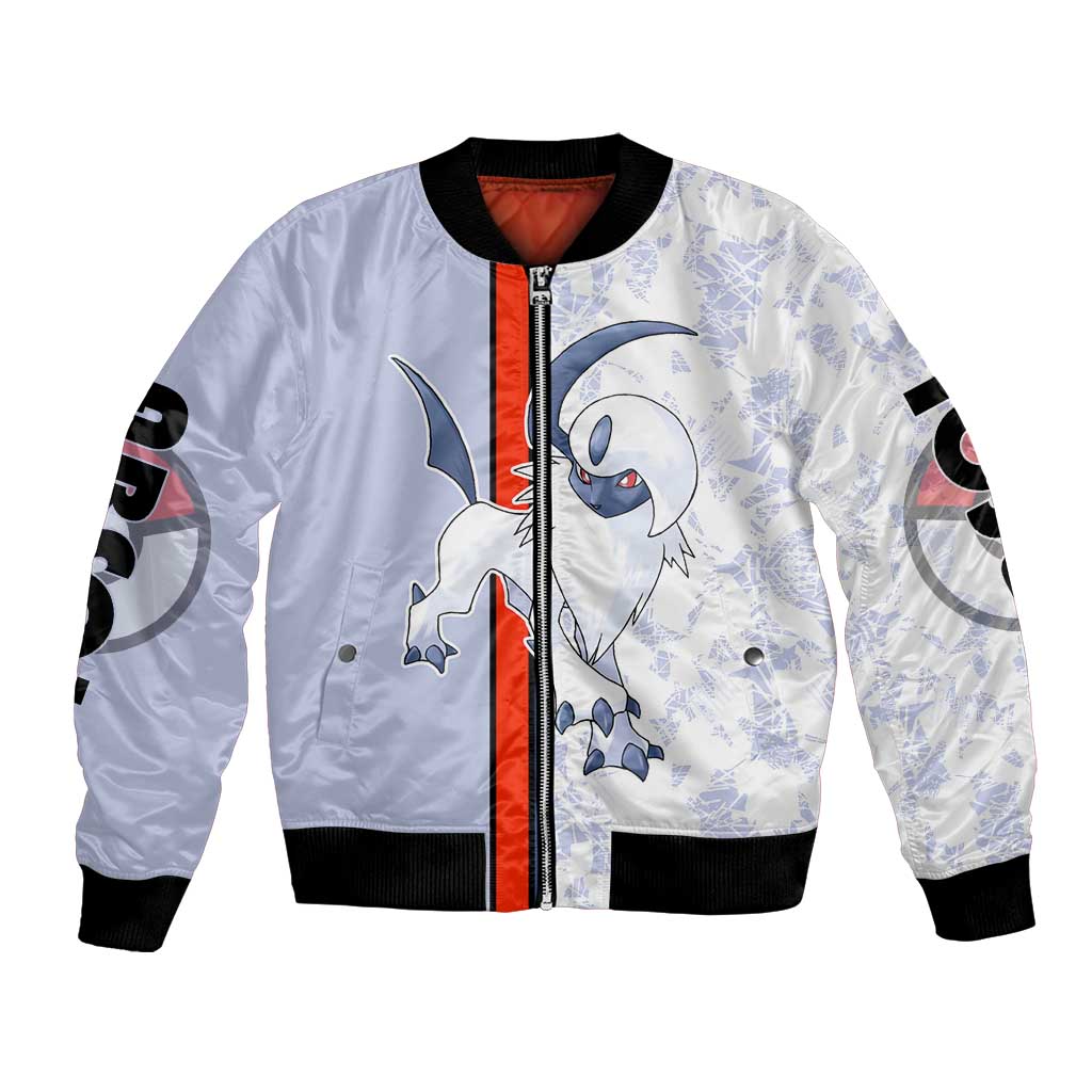 Absol Bomber Jacket with Dark Type and Sharp Elegant Design - The Mazicc