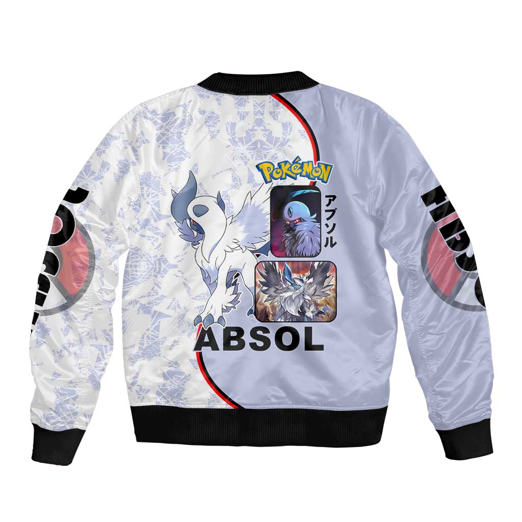 Absol Bomber Jacket with Dark Type and Sharp Elegant Design - The Mazicc