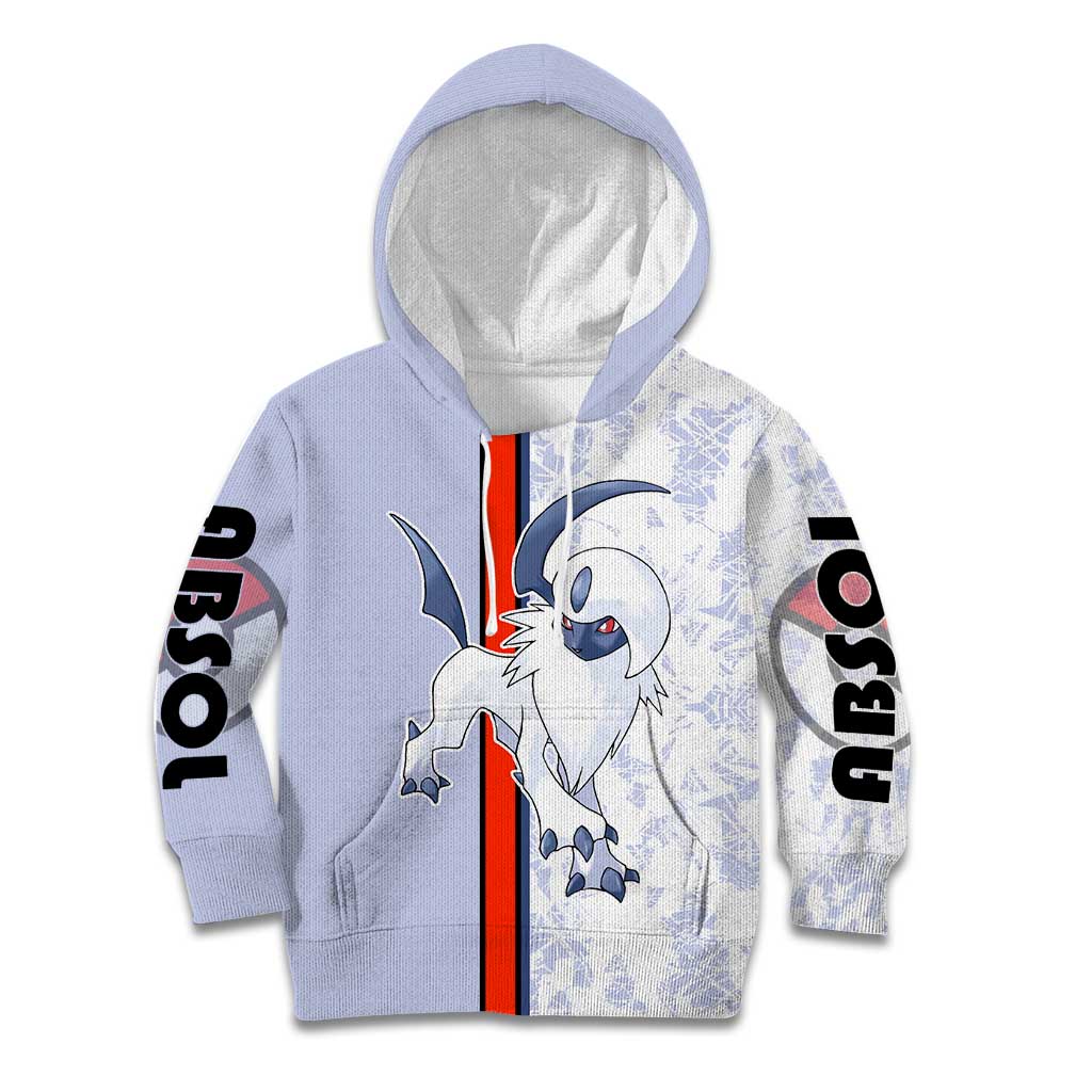 Absol Kid Hoodie with Dark Type and Sharp Elegant Design - The Mazicc