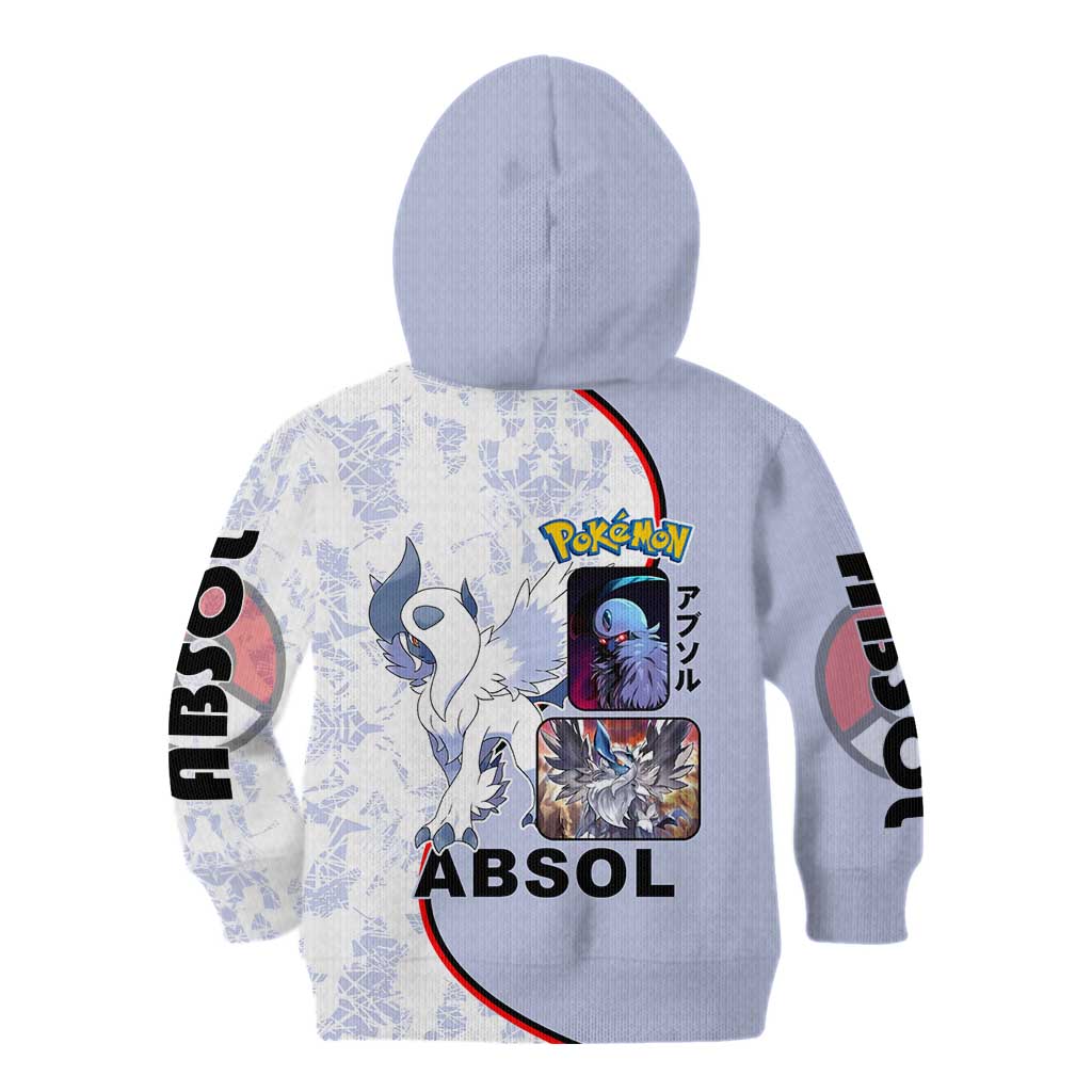 Absol Kid Hoodie with Dark Type and Sharp Elegant Design - The Mazicc