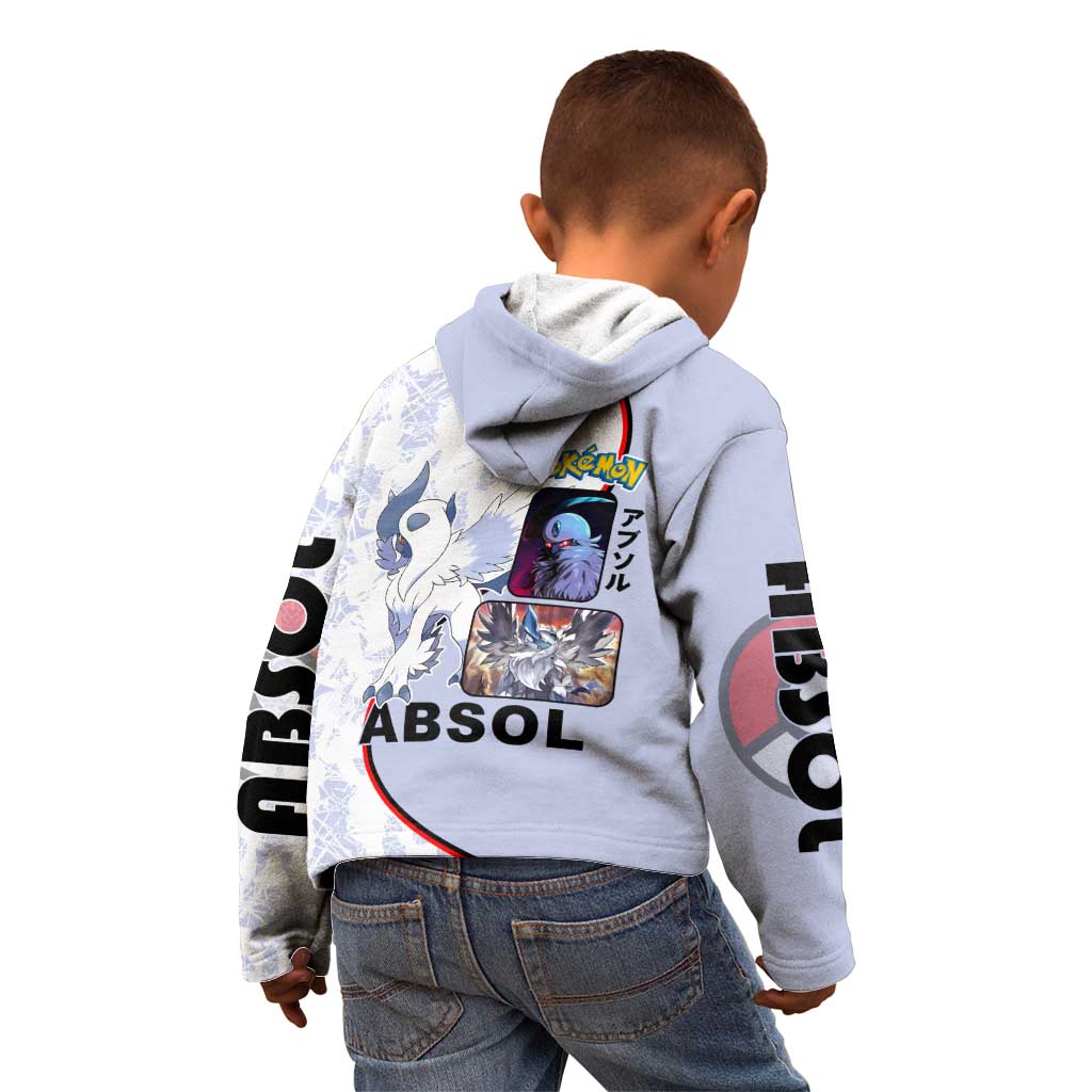 Absol Kid Hoodie with Dark Type and Sharp Elegant Design - The Mazicc