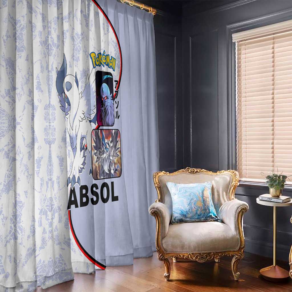 Absol Window Curtain with Dark Type and Sharp Elegant Design - The Mazicc