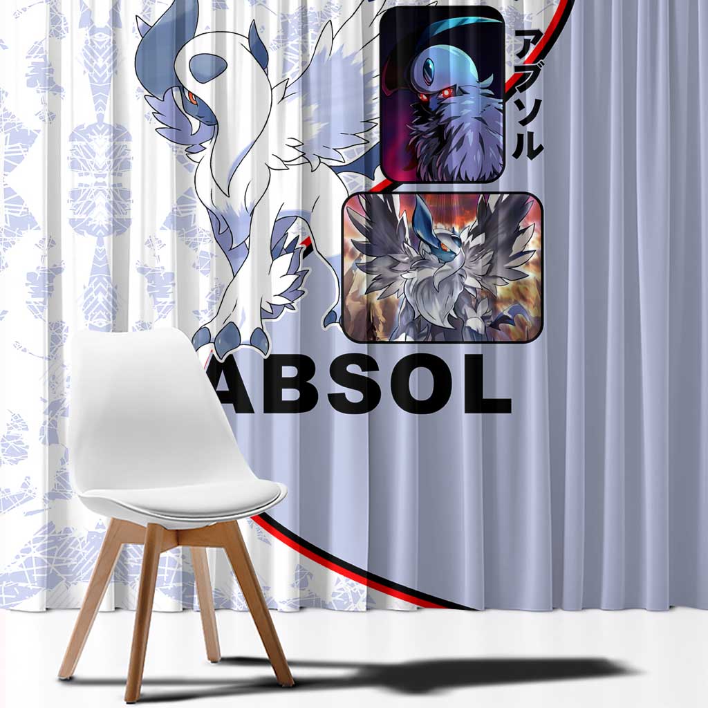 Absol Window Curtain with Dark Type and Sharp Elegant Design - The Mazicc