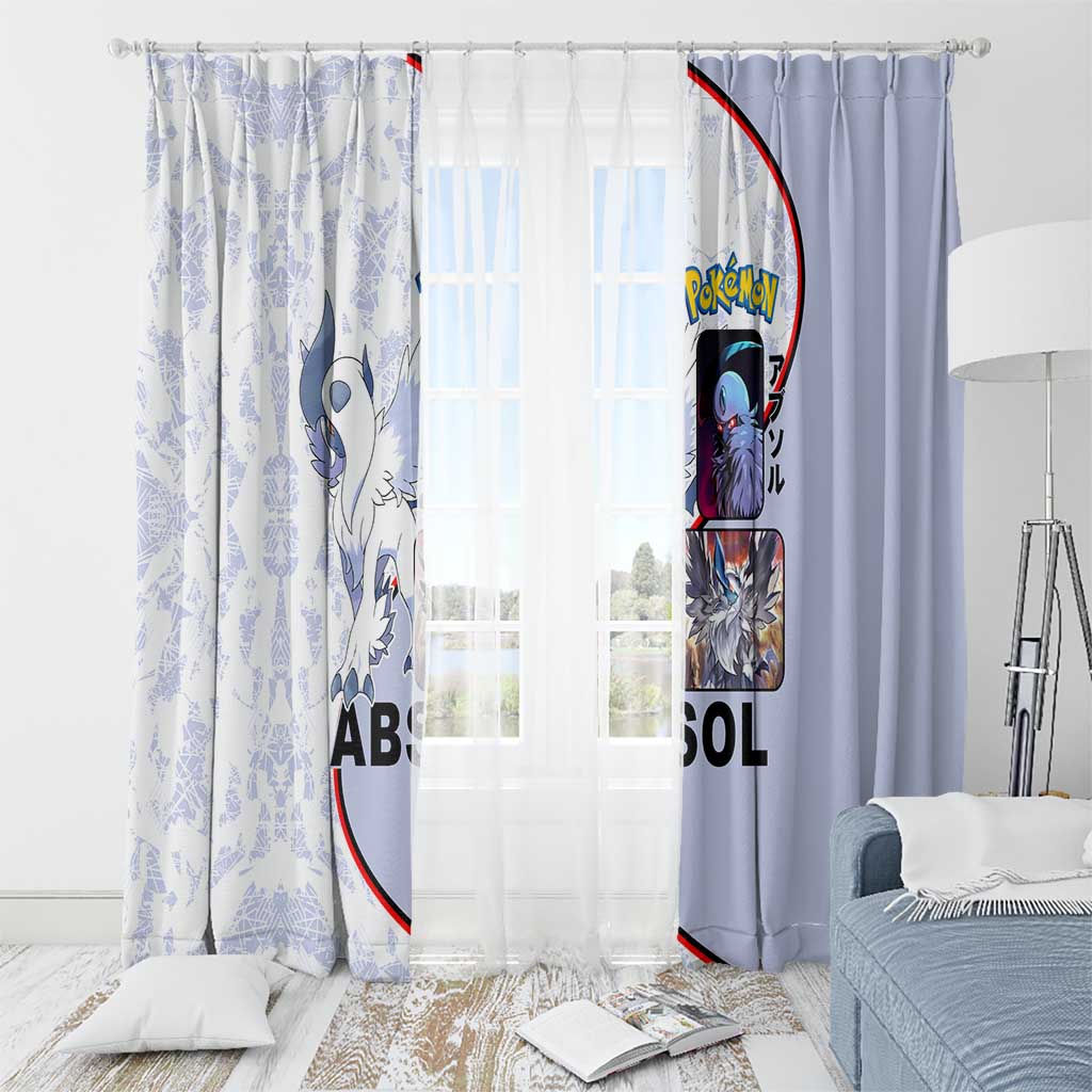 Absol Window Curtain with Dark Type and Sharp Elegant Design - The Mazicc
