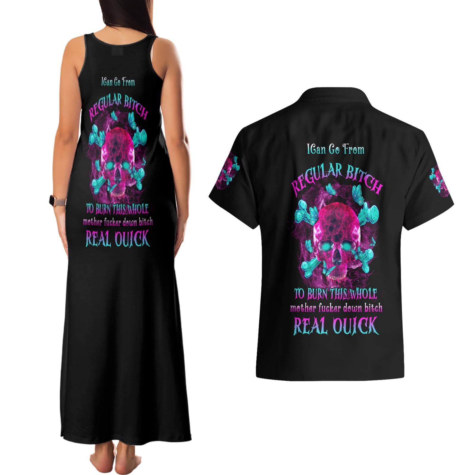 i-can-go-from-regular-b-to-burn-couples-matching-tank-maxi-dress-and-hawaiian-shirt