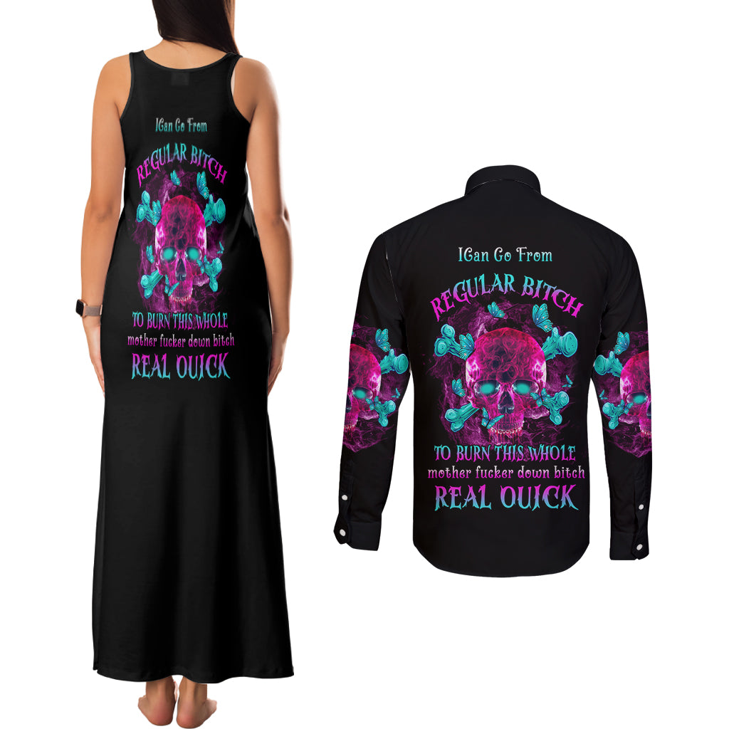 i-can-go-from-regular-b-to-burn-couples-matching-tank-maxi-dress-and-long-sleeve-button-shirt