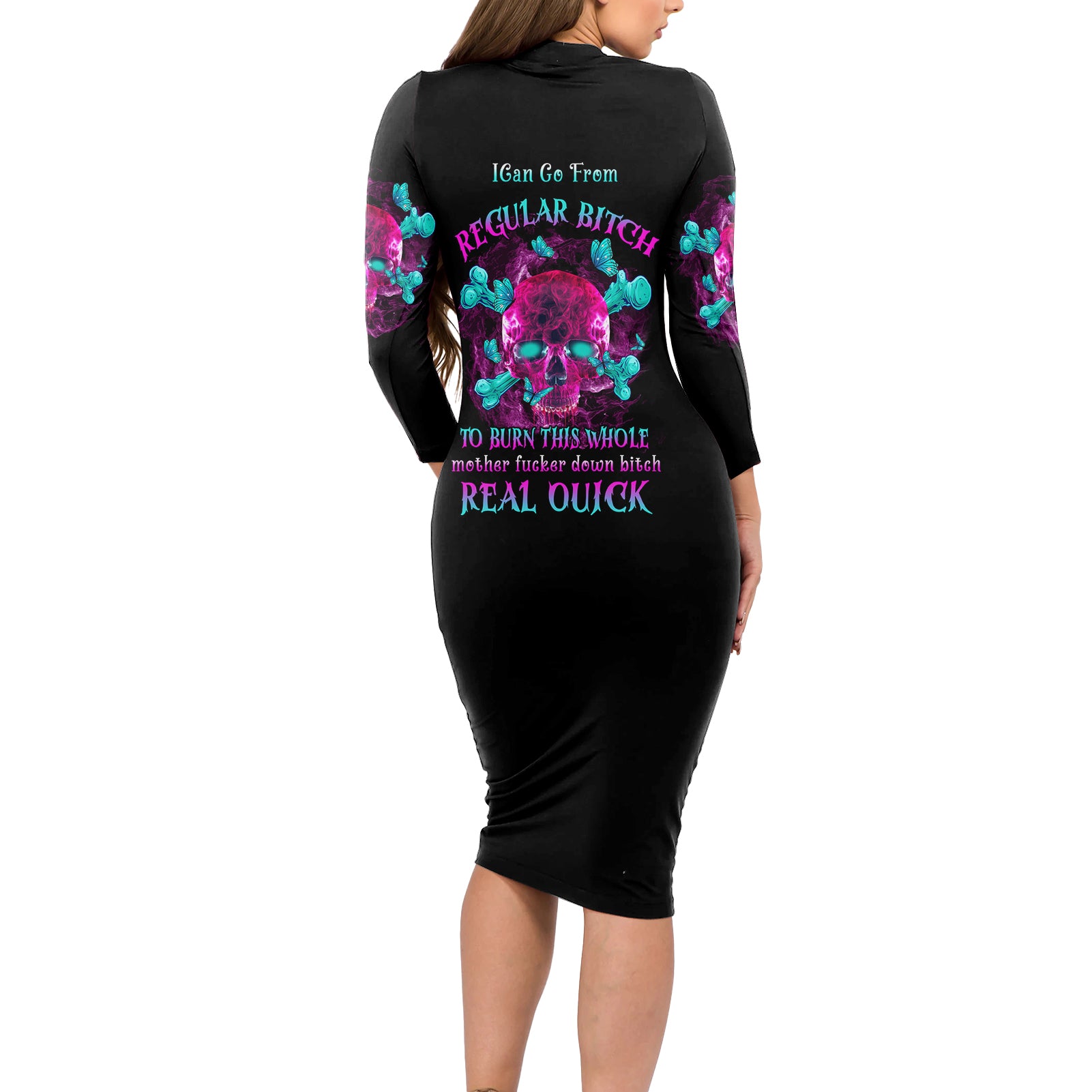 i-can-go-from-regular-b-to-burn-long-sleeve-bodycon-dress