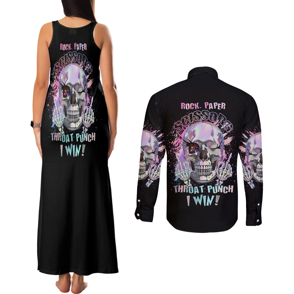 rock-paper-throat-punch-i-win-couples-matching-tank-maxi-dress-and-long-sleeve-button-shirt