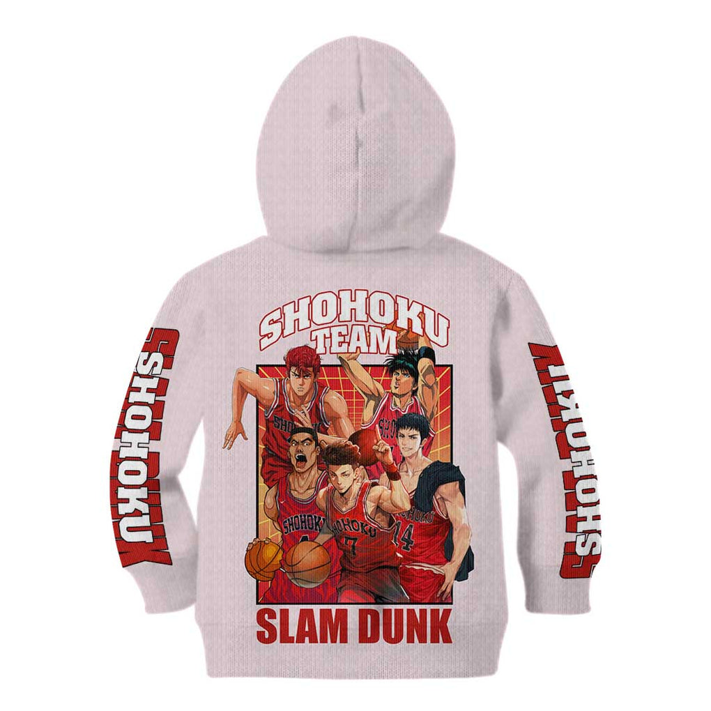 Shohoku Team Slam Dunk Kid Hoodie Anime Style