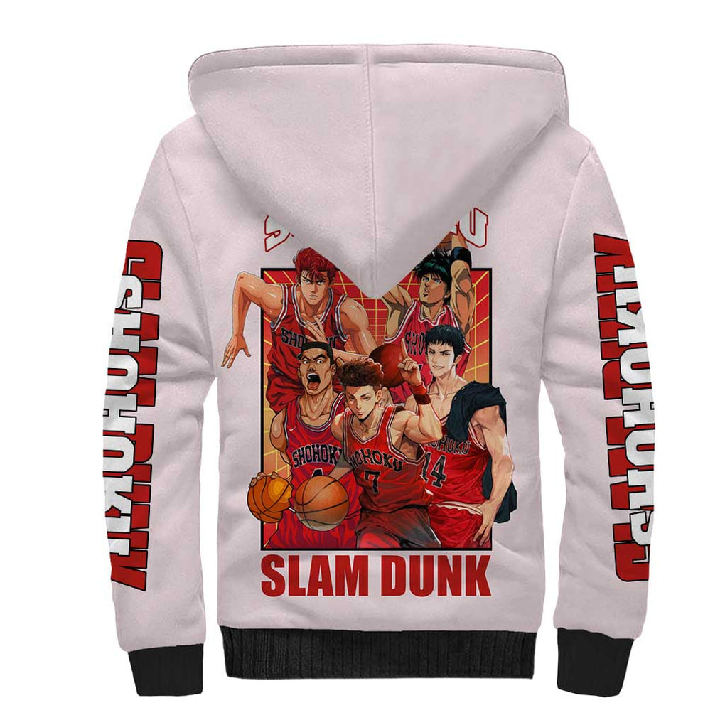 Shohoku Team Slam Dunk Sherpa Hoodie Anime Style