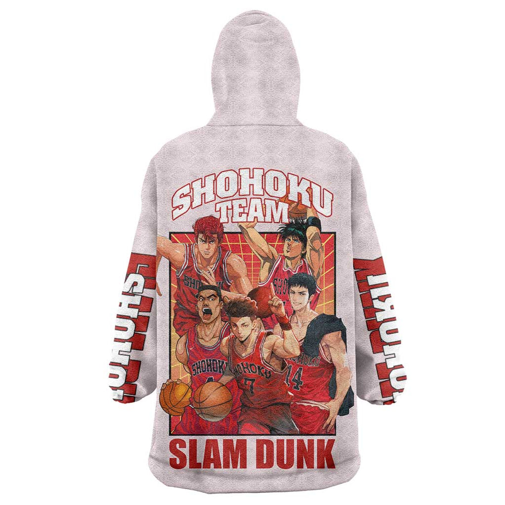 Shohoku Team Slam Dunk Wearable Blanket Hoodie Anime Style