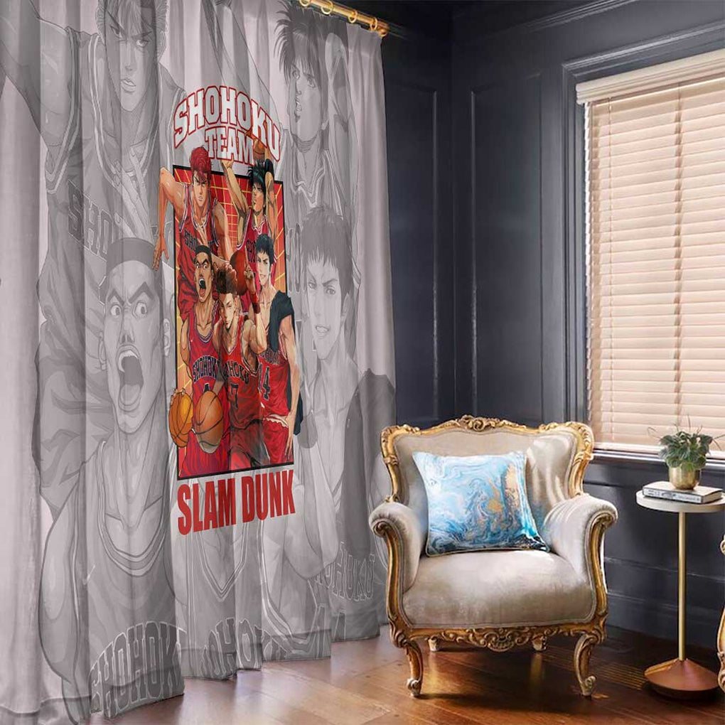 Shohoku Team Slam Dunk Window Curtain Anime Style