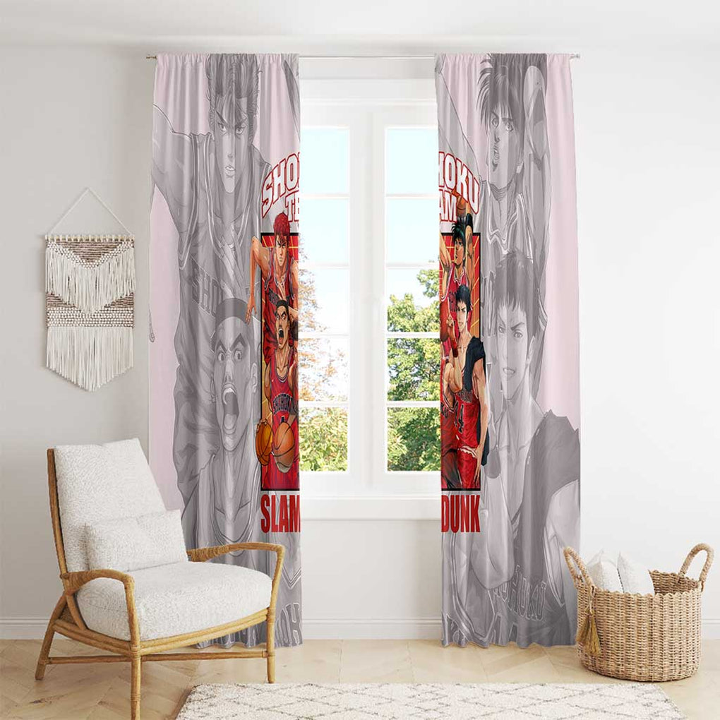 Shohoku Team Slam Dunk Window Curtain Anime Style