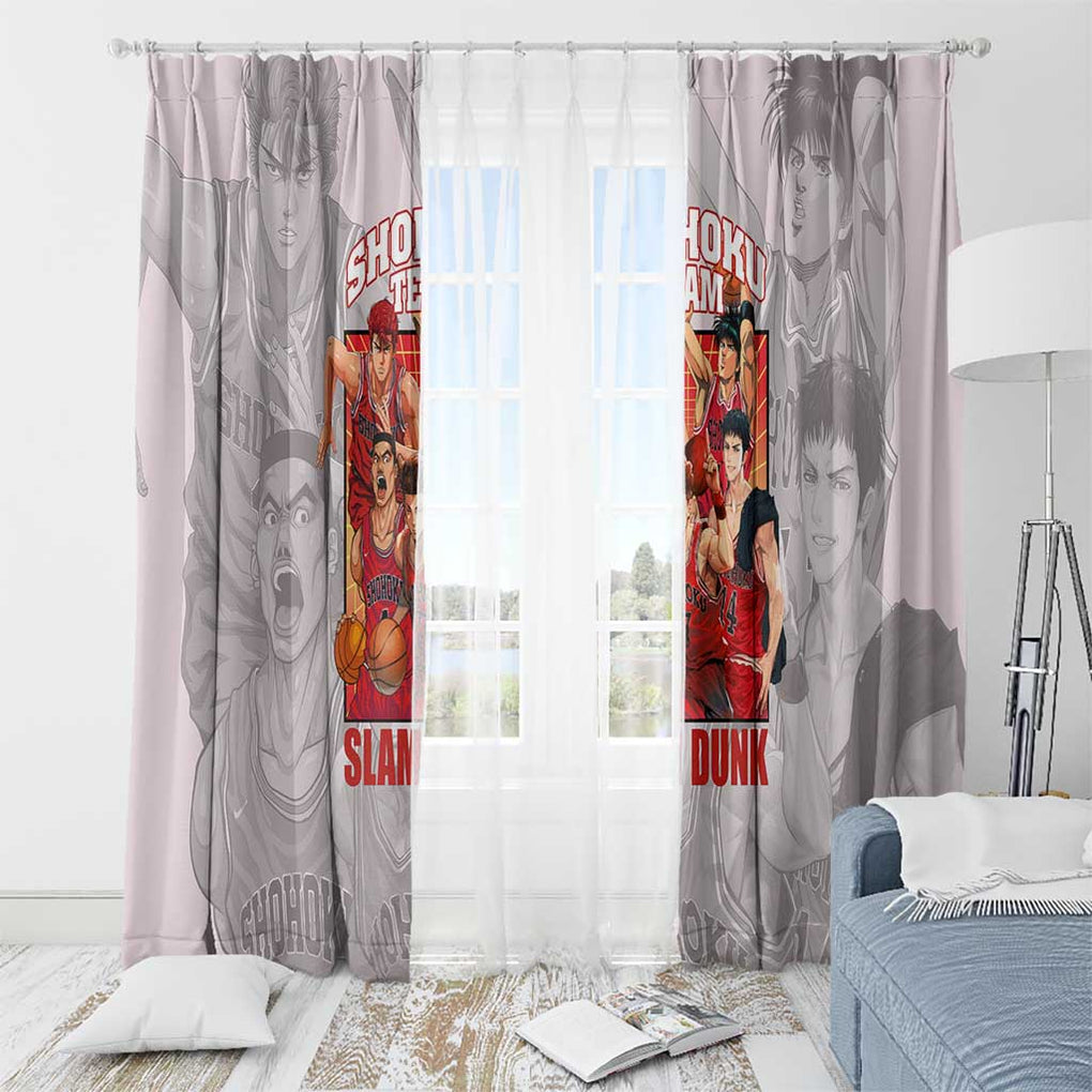 Shohoku Team Slam Dunk Window Curtain Anime Style