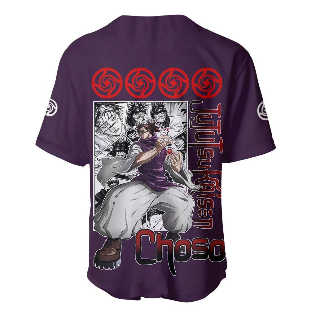 Choso - Jujutsu Kaisen Baseball Jersey Anime Mid Manga Style