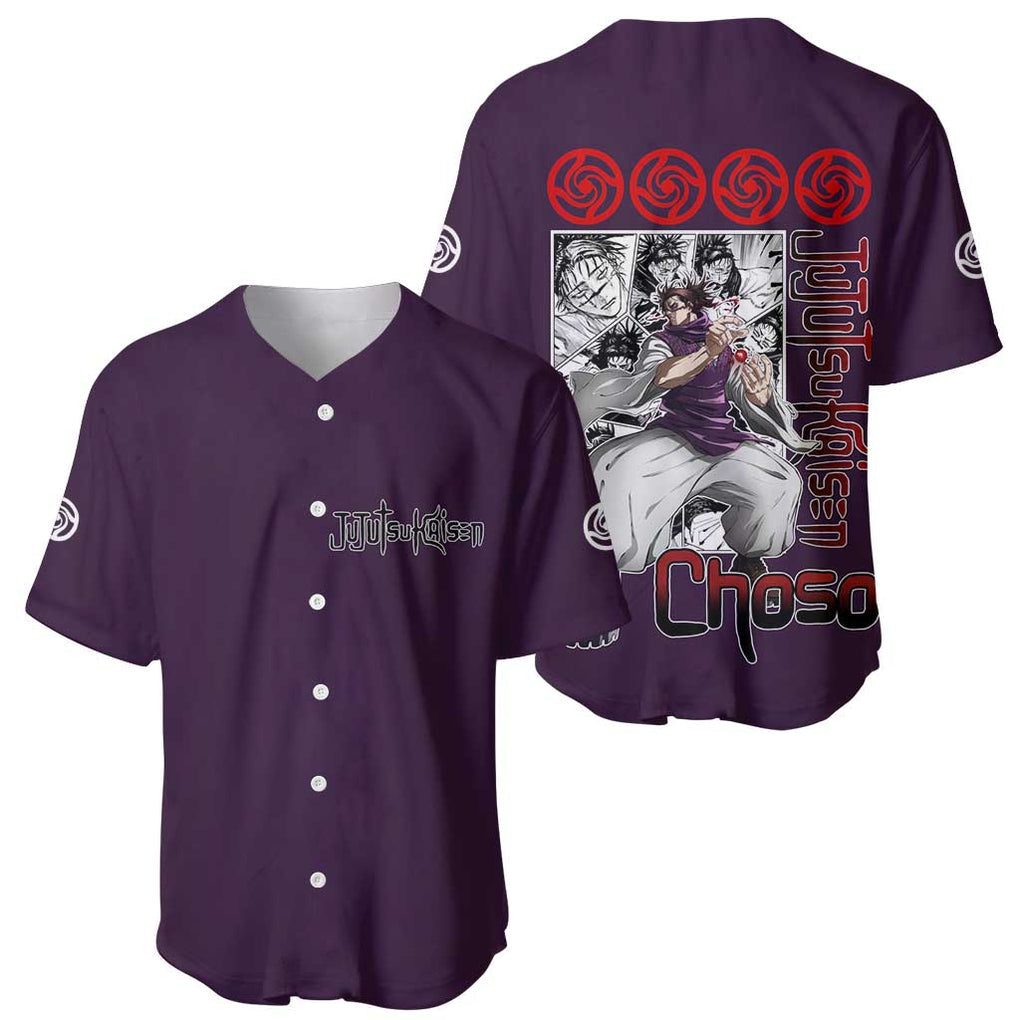 Choso - Jujutsu Kaisen Baseball Jersey Anime Mid Manga Style
