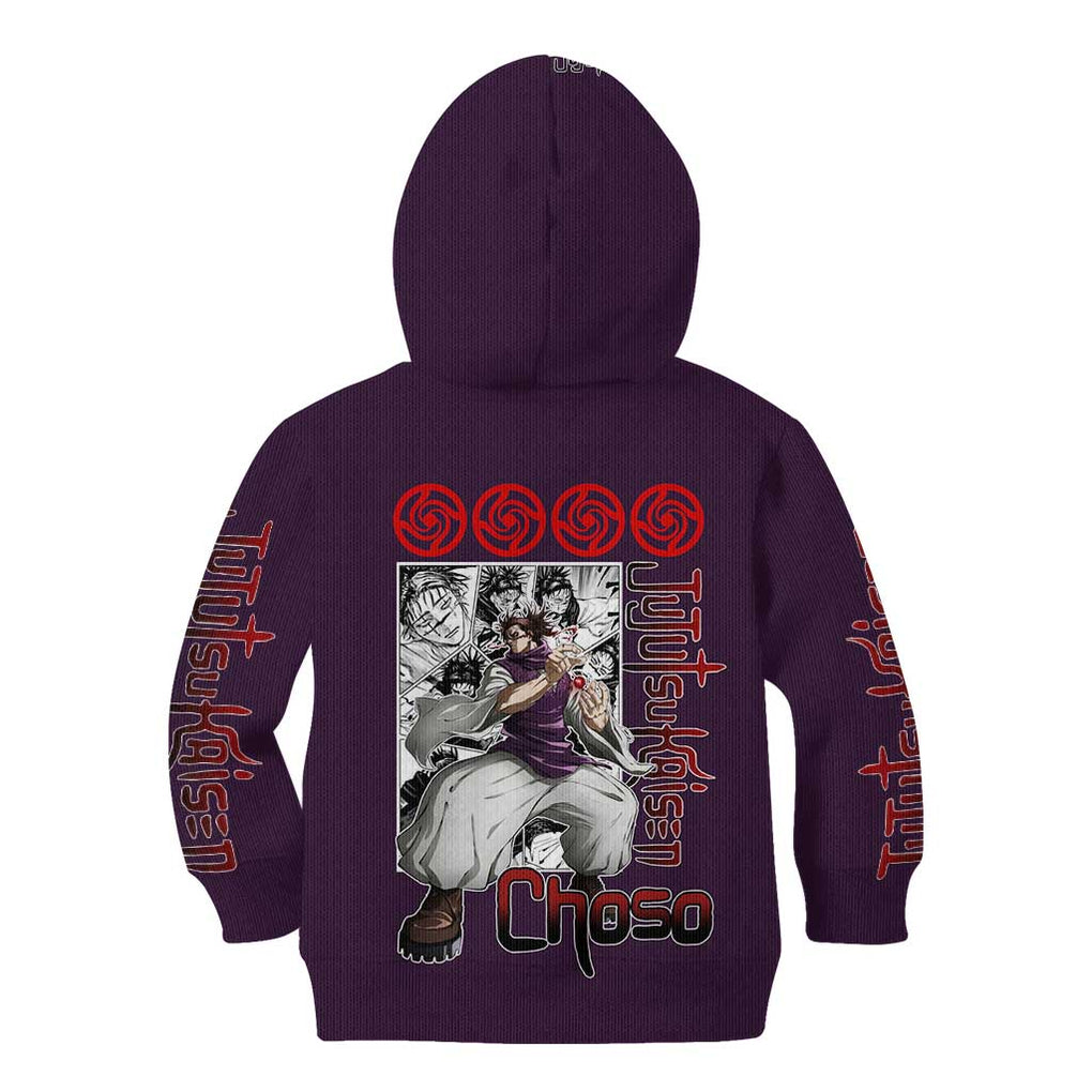 Choso - Jujutsu Kaisen Kid Hoodie Anime Mid Manga Style