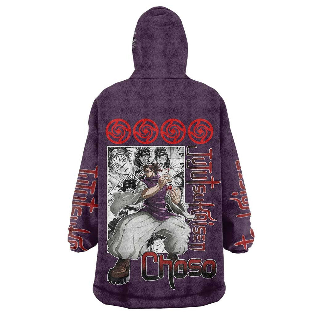 Choso - Jujutsu Kaisen Wearable Blanket Hoodie Anime Mid Manga Style