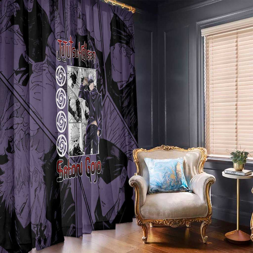 Sensei Gojo Satoru - Jujutsu Kaisen Window Curtain Japan Anime Style