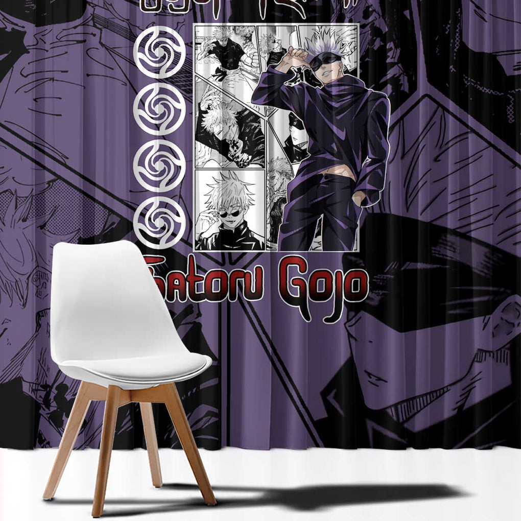 Sensei Gojo Satoru - Jujutsu Kaisen Window Curtain Japan Anime Style