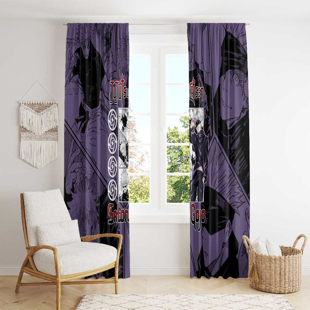 Sensei Gojo Satoru - Jujutsu Kaisen Window Curtain Japan Anime Style