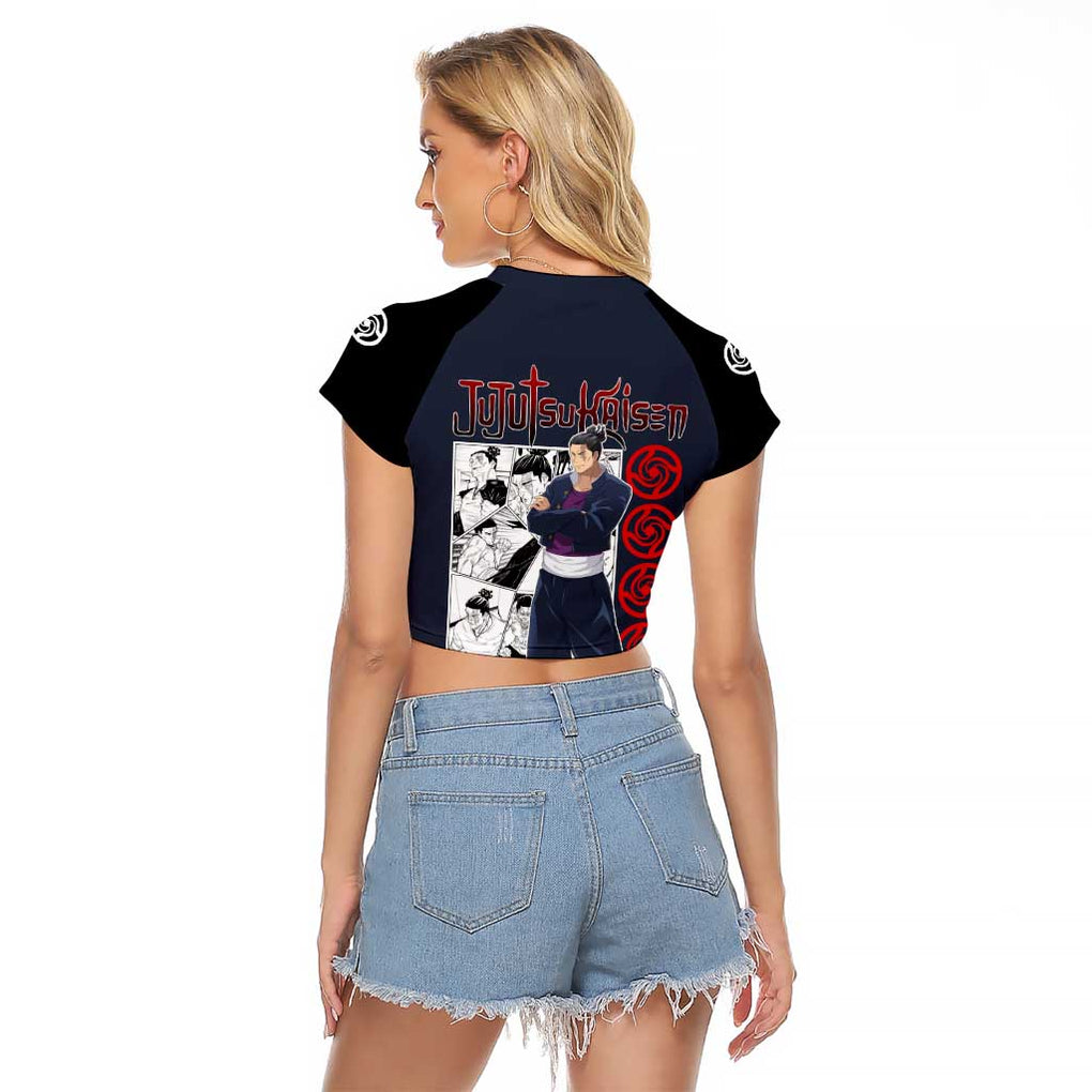 Aoi Todo - Jujutsu Kaisen Raglan Cropped T Shirt Anime Style