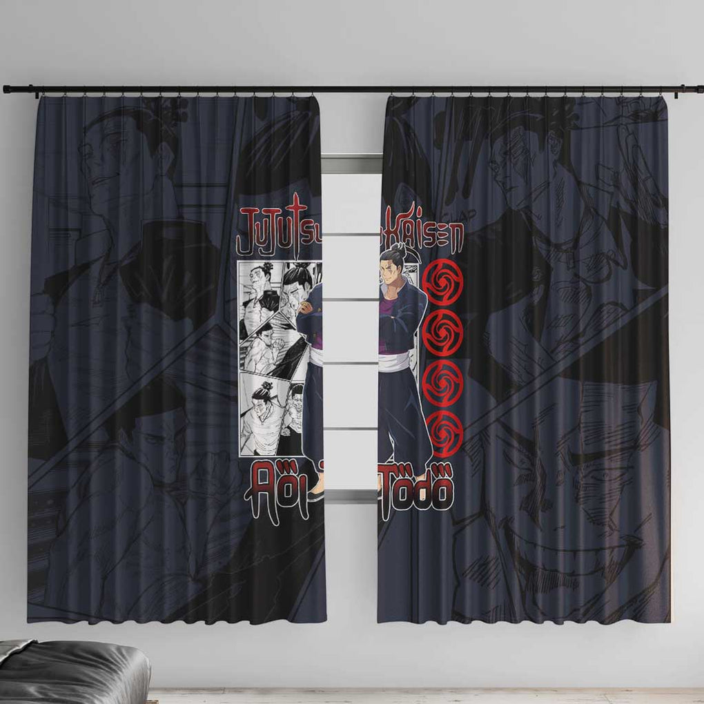 Aoi Todo - Jujutsu Kaisen Window Curtain Anime Style