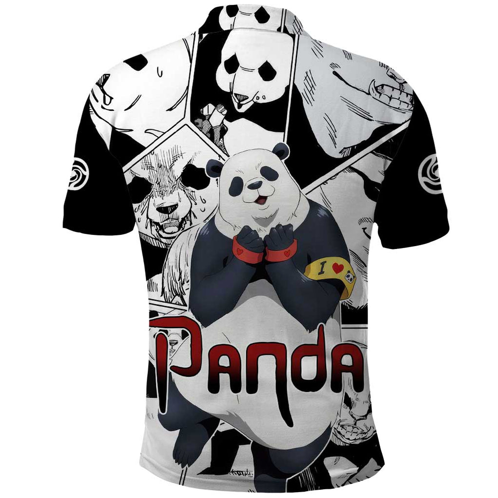 Panda Jujutsu Kaisen Polo Shirt Japan Anime Style