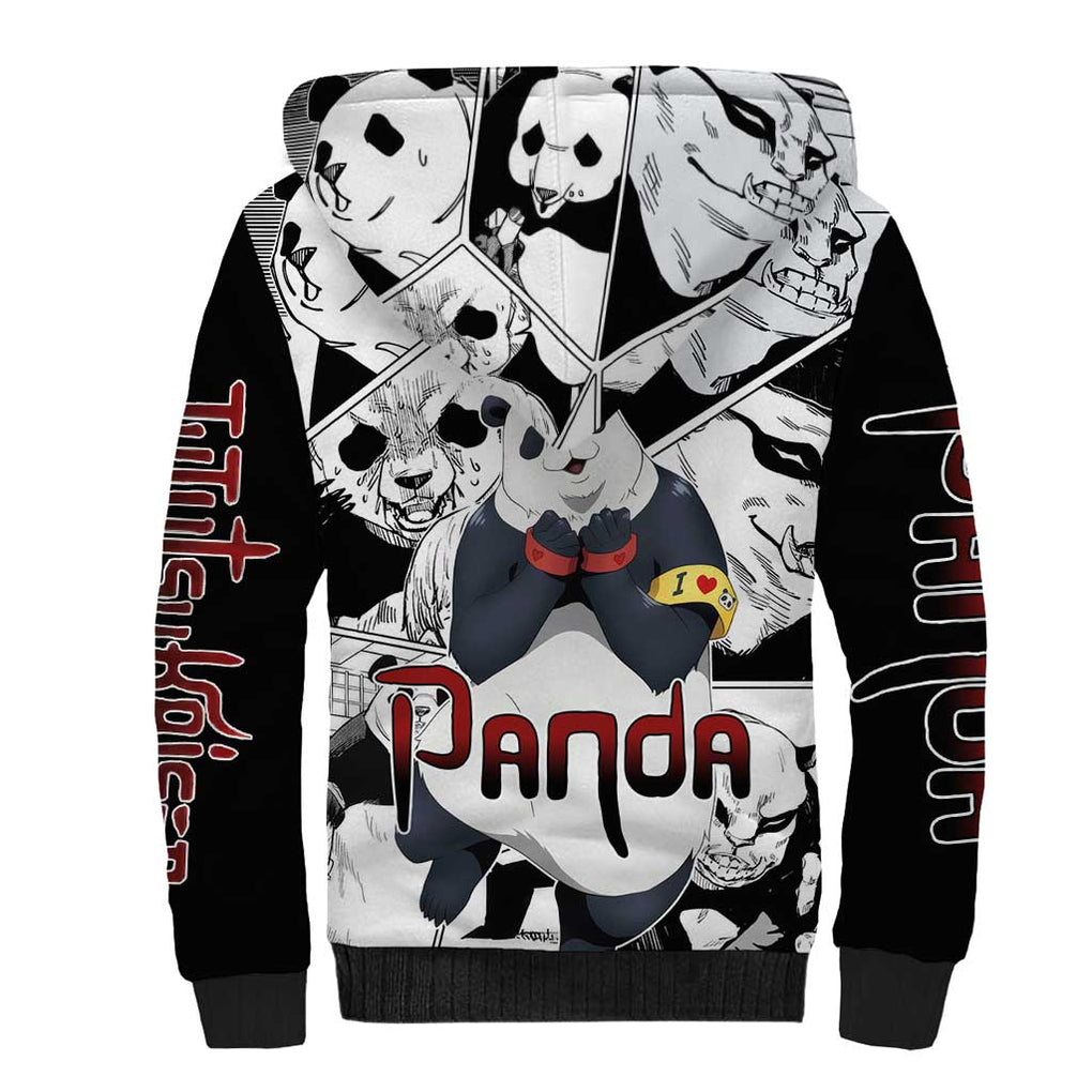 Panda Jujutsu Kaisen Sherpa Hoodie Japan Anime Style