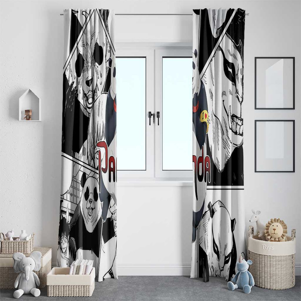 Panda Jujutsu Kaisen Window Curtain Japan Anime Style