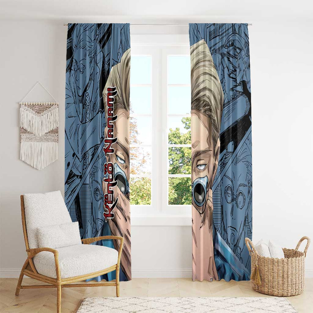 Kento Nanami - Jujutsu Kaisen Window Curtain Anime Style